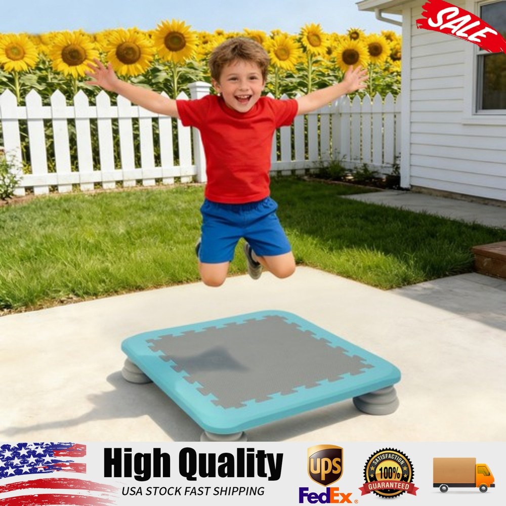 Kids’ Trampoline Kids’ Bouncing Board Balance and Bounce Kids’ Toy for Indoor