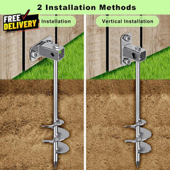 Multi-Purpose Ground Anchors Screw In Fully Welded Trampoline Anchors Mobile H..