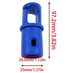 Universal Trampoline Pole Caps and GHooks 8PC Lightweight Enclosure Set
