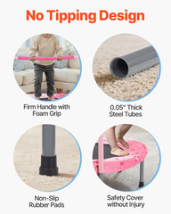 36″ Kids Trampoline, 3FT Indoor Outdoor Trampoline, Foldable Mini Trampolines wi
