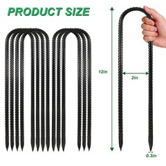 Heavy Duty Trampoline Wind Stakes – 8PCS Galvanized Steel Ground Anchors