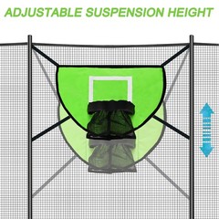 Trampoline Basketball Hoop with Pump and Mini Ball, Waterproof, Sunscreen…