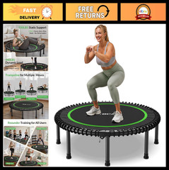 450/550LBS Mini Rebounder Trampoline – 40″/48″ Foldable Fitness Indoor/Outdoor,
