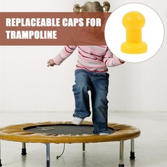 12x Trampoline Pole Enclosure Caps Replacement Accessories Spare Parts Yellow