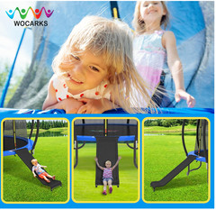 Universal Slide Ladder for 10/12/14/15FT Trampolines Black Design Heavy Duty NEW