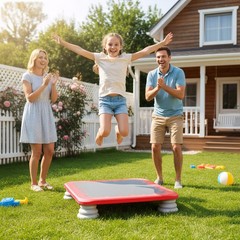 Kids Toddler Mini Trampoline with Non-slip Base for 3-12 Boys & Girls