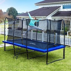 NEW 1800LBS Weight Capacity Rectangle Trampoline 10X17Ft 9X15FT 8X14FT Outdoor