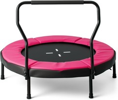 Rebounder Trampoline Adult 40″ Mini Fitness Trampoline W/ Detachable Handle