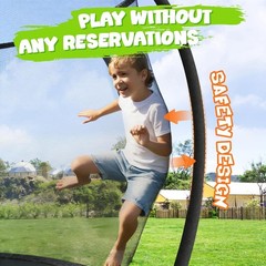 Trampoline 8FT 10FT 12FT 14FT 15FT 16FT, Recreational Trampolines with Enclos…
