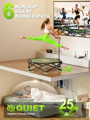 42 Inch Mini Trampoline with T Bar 450lb Foldable