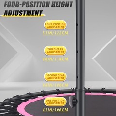 Sturdy Rebounder Handle Bar for 40″ Round Fitness Trampolines – Easy Assembly