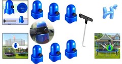 Durable 1.5″ Trampoline Pole Caps Replacement – Safety & Easy Install (8 Pack)