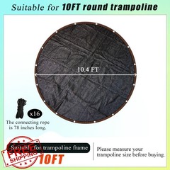 XATAMIO 10FT Round Trampoline Shade Cover Tent Heavy Duty Sun Protection