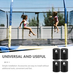 6 Pcs Trampoline Accessories Enclosure Pole Cap Replaceable Parts