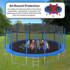 Trampoline Safety Net 6FT 8FT 10FT 12FT 14FT 15FT 16FT Round Trampoline Repla…
