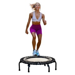 JumpSport 220 in-Home Cardio Fitness Rebounder, 39-inch | Mini Trampoline wit…
