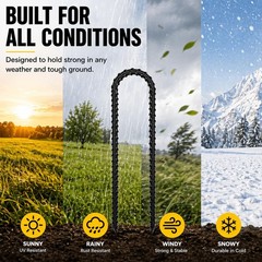 Trampoline Stakes Anchors High Wind Heavy Duty Tent Stakes 12 Inch Ground Anc…