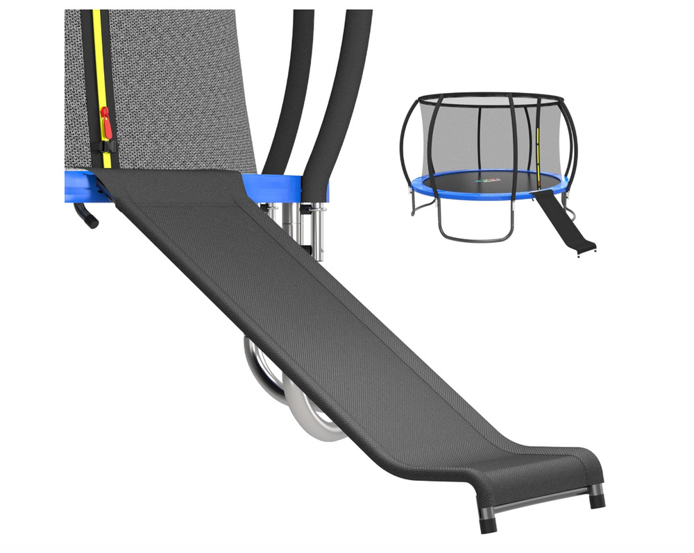 Universal Slide Ladder for 10/12/14/15FT Trampolines Black Design Heavy Duty NEW