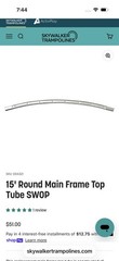 15’ sky walker Trampoline Parts