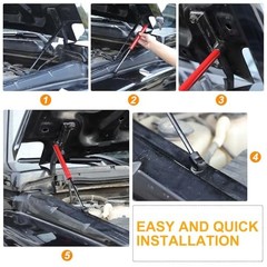 Front Hood Lift Supports Gas Springs Shocks Struts for 2006-2010 Hummer Red