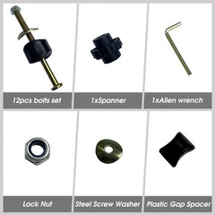 12 PCS Long Trampoline Screws and Bolts, Trampoline Bolts and Nuts, Trampolin…