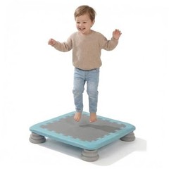 Mini Trampoline for Kids, 25 Inch Sensory Bounce Board for Balance & Blue