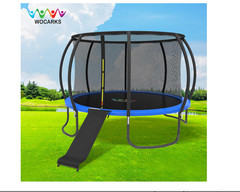 Universal Slide Ladder for 10/12/14/15FT Trampolines Black Design Heavy Duty NEW