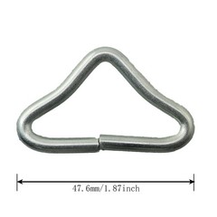 12PCS Trampoline Triangle Buckle Bounce Trampoline Net Fabric Mat Iron Hook B…