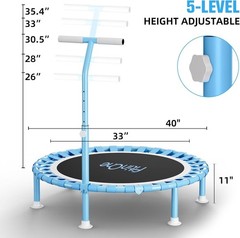 Trampolin para ejercicio fitness de 40″ adultos y ninos niños plegable brincolin