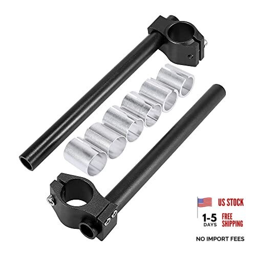 7/8” Motorcycle CNC Handlebar Adjustable 33MM Fork Tube Handle Bar Black
