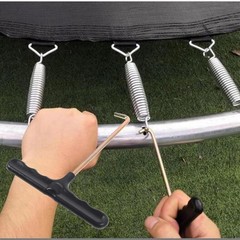 4 Pack Trampoline Spring Pulling Tool T-Hook Extension Puller with Ergonomic …