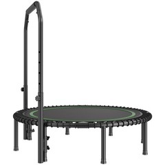 VEVOR 48″ Foldable Mini Fitness Trampoline Adults Exercise Rebounder with Handle