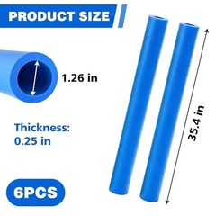 35.4 Inch Trampoline Pole Covers,Trampoline Pole 35.4″L x 1.26″ Diameter Blue