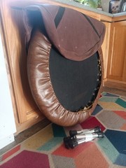 Vintage Miniature Trampoline With Canvas Carrying Case, Rebounder For Exercise