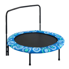 Children’s Trampoline with Handrails for Indoor and Outdoor Fun, Ages 3-7