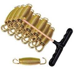 Heavy Duty 3.7″ Stainless Steel Trampoline Springs – 16pcs with T-Hook Tool