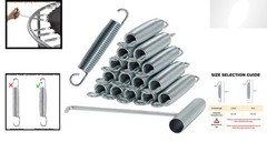 Durable Stainless Steel Trampoline Springs – 5.5-7 Inch, Set of 16 for Safety