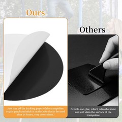 6pcs Trampoline Patch Repair Kit, 3.94×3.94in -Adhesive Trampoline Pad Parts …