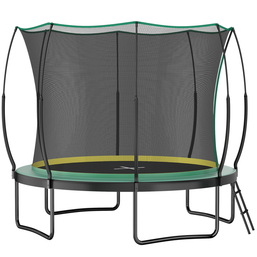 10FT Springfree No Gap Trampoline with Safety Net – Green