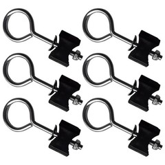 6Pcs Sturdy Reusable Trampoline Fixation Screws Steel Outdoor Use Black