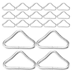 72 Pcs Metal Triangle Ring Steel Rings Kids Trampoline Replacement Parts