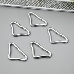 20pcs Stainless Steel Triangle Buckle Stainless Steel Triangle Rings Buckles