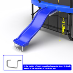 Universal Plastic Trampoline Slide Blue for children 3+ years old