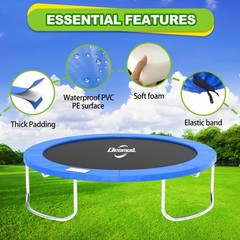 Trampoline Pad, 10FT 12FT 14FT Trampoline Replacement Safety Pad, Universal T…