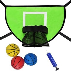 Trampoline Basketball Hoop with Pump and Mini Ball, Waterproof, Sunscreen…