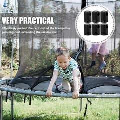 6 Pcs Trampoline Accessories Enclosure Pole Cap Replaceable Parts