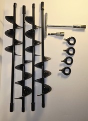 Ground Anchors Heavy Duty, Swing Set Anchor Kit 18 Inch 4 Pack Screw in Earth…