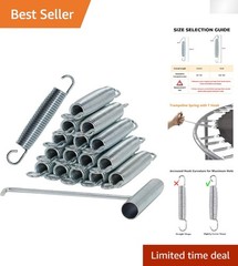 Durable Stainless Steel Trampoline Springs – 5.5-7 Inch, Set of 16 for Safety