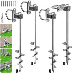 Ground Anchor Ground Anchor, 75cm Trampoline Screw Pegs Tent Pegs Ground Pegs 7.2cm…
