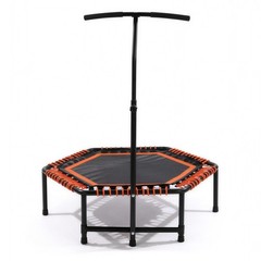 48″ Gym Mini Rebounder Trampoline for Adults Fitness with Adjustable Handle Bar